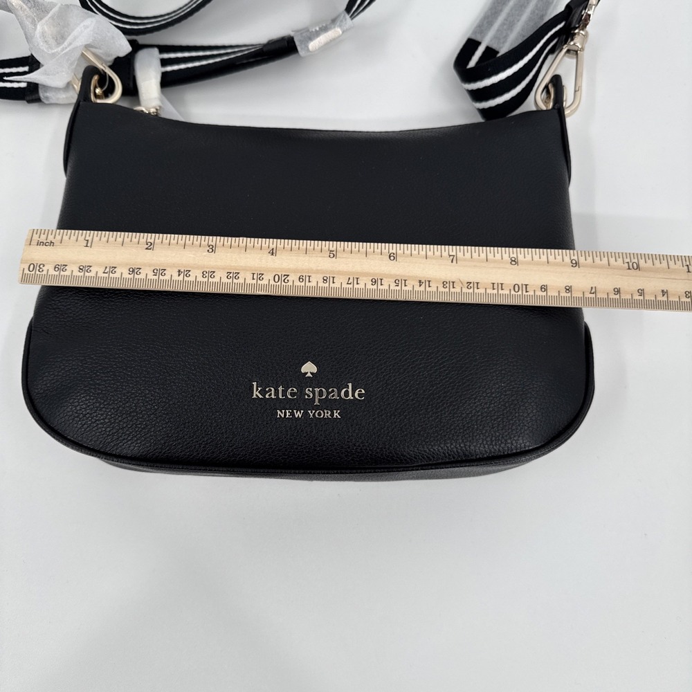 Kate Spade New York NWT Small Rosie Crossbody BLACK Leather - Picture 8 of 11